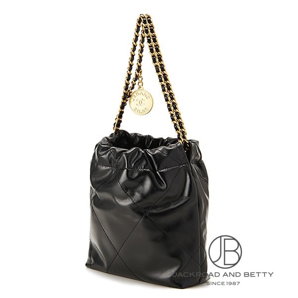 CHANEL 22 ミニ ハンドバッグ ブラック 黒[AS3980 B19059 94305