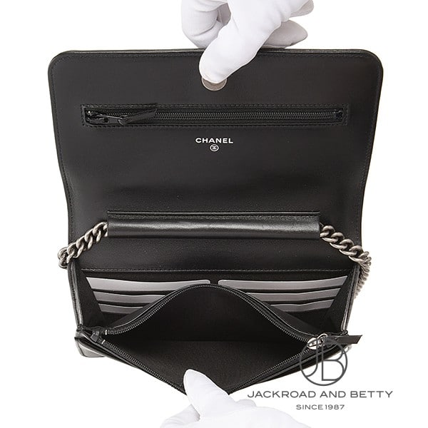 ボーイシャネル チェーンウォレット 長財布 ブラック 黒[AP1117 Y04638