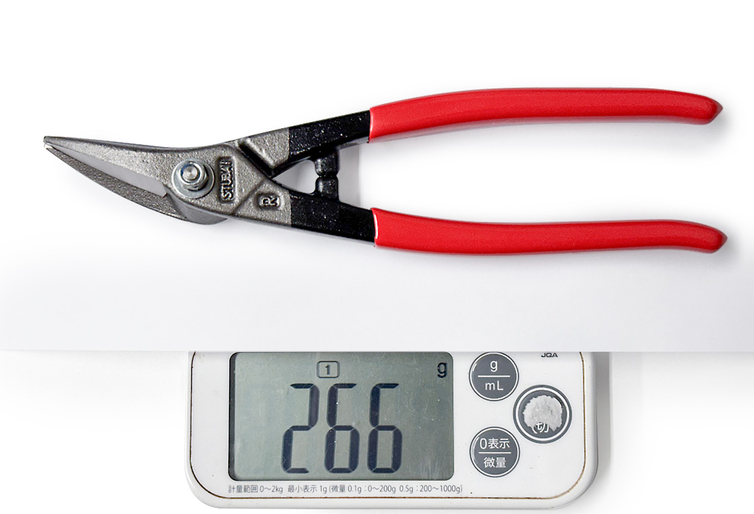 軽量合金鋼金切はさみ 柳刃 端材右逃し 200 mm [270012] - 30,250円