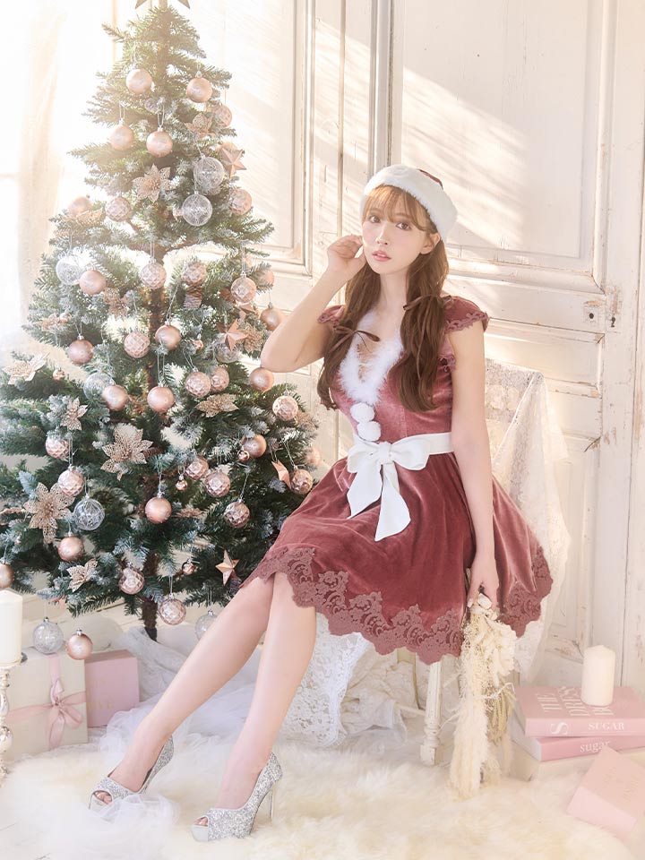 sugar nine サンタコス 5点セット】【S-XLサイズ/2カラー】フレア