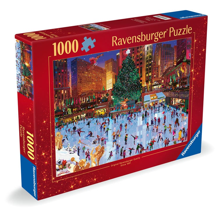 RAV-004202 イラスト ロックフェラーセンターのクリスマス 1000ピース