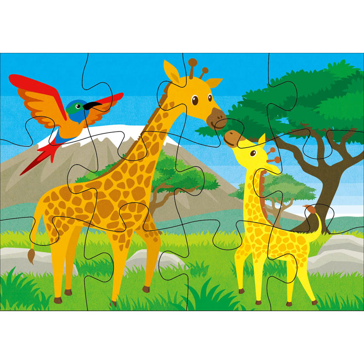 KMN-JP-26 STEP2 かわいいどうぶつのかぞく 9/12/16/20ピース くもん