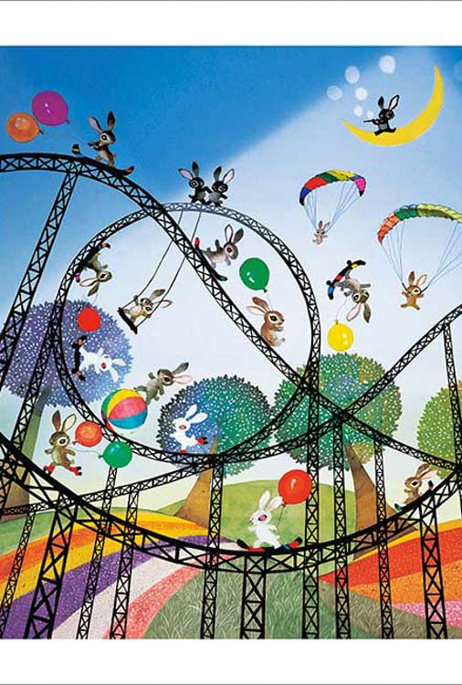 APP-300-374 藤城清治 ジャンピングラビット 300ピース アップルワン