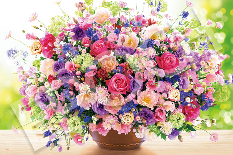 EPO-11-612s フラワー 心がととのう！ ヒーリングパープル 1000ピース