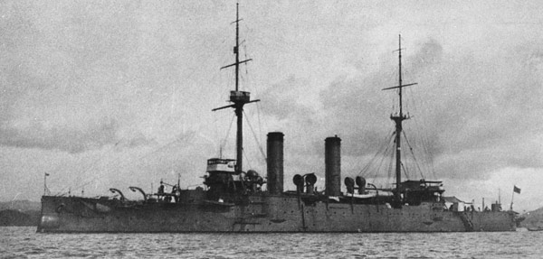 装甲巡洋艦「常磐」。英国のアームストロ…：日本海海戦に参加した艦船