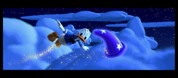 渦巻きに巻き込まれた拍子…：3D劇場 ミッキーのフィルハーマジック