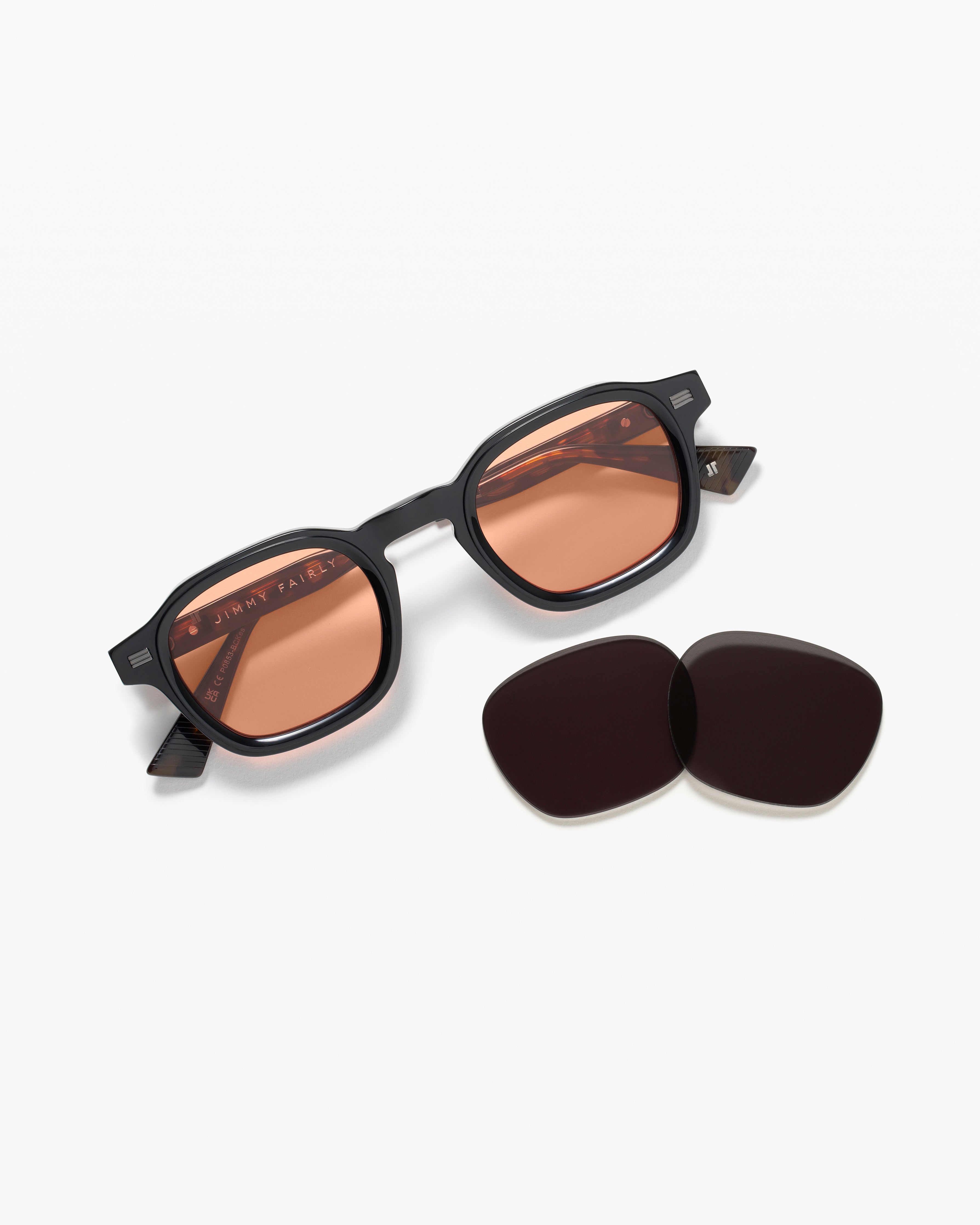The Yoko JF Colors Medium Men's Sunglasses in Black | Jimmy Fairly US