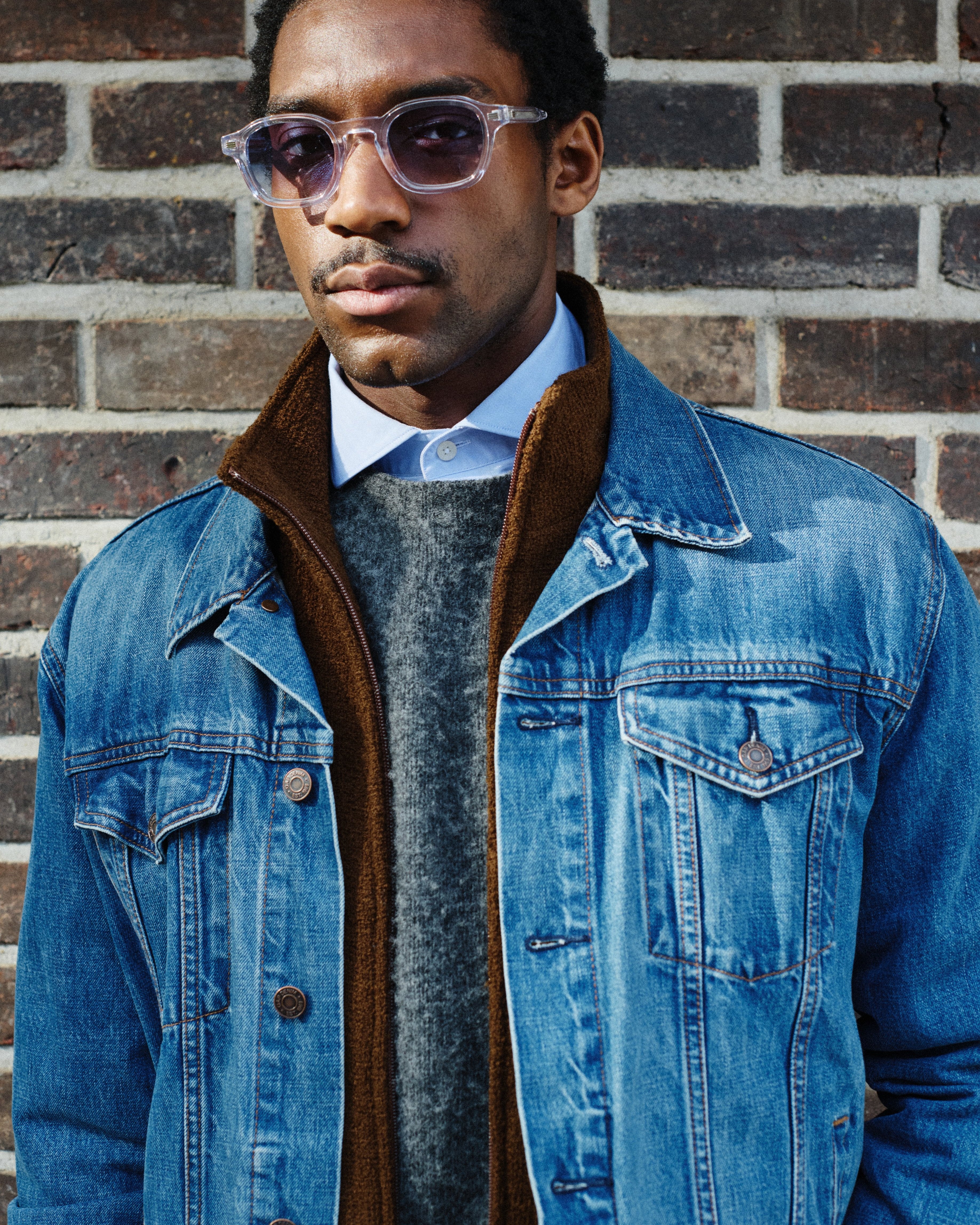 The Yoko JF Colors Medium Men's Sunglasses in Transparent | Jimmy