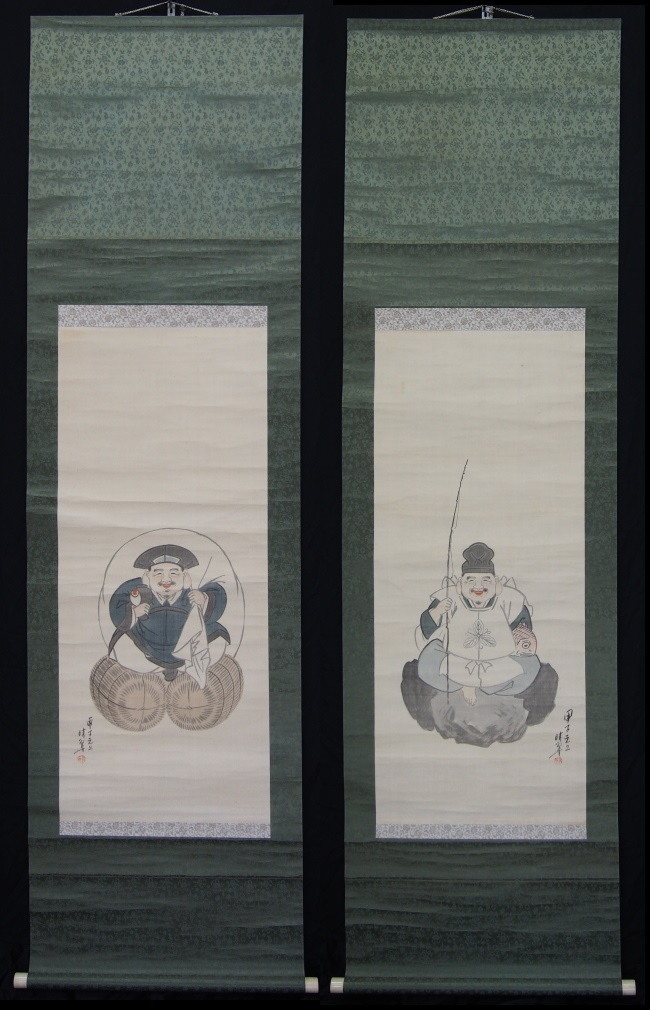 京都の掛軸専門店 古美術神宮堂 掛軸 彩色人物画