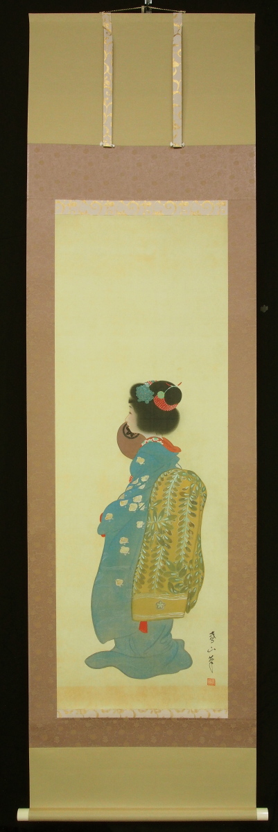 京都の掛軸専門店 古美術神宮堂 掛軸 彩色人物画