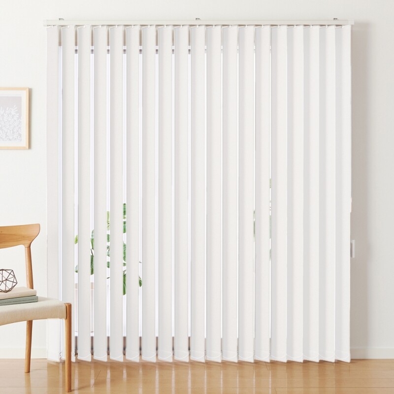 バーチカルブラインド-ラフィー- ピュアホワイト A8701 ｜ジャストカーテン