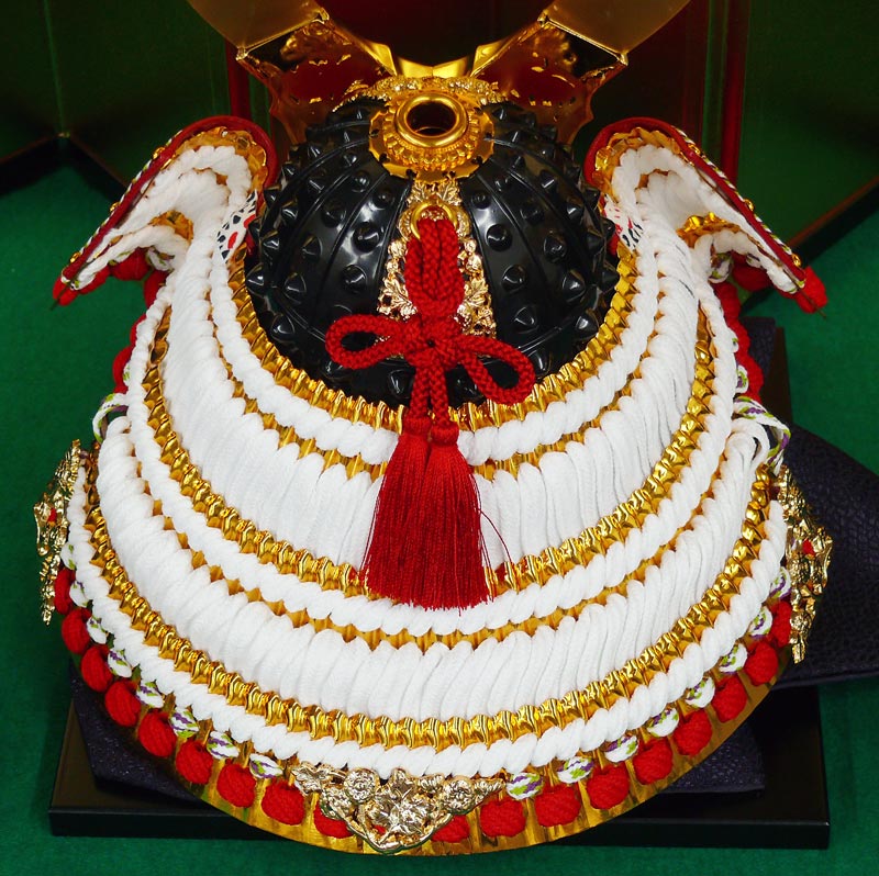 力石甲人、力石鎧秀作兜飾り作品例 色目の表示 岐阜県美濃加茂市 人形