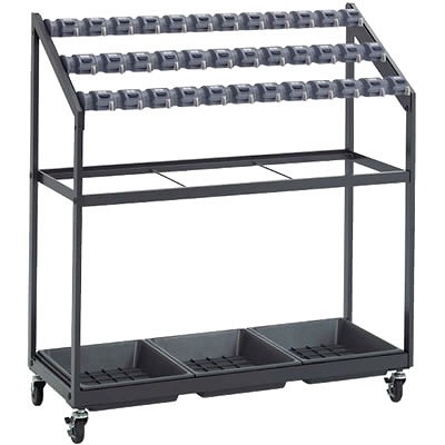 UB-270-048-0 テラモト 傘立て カードロック式 II 組立タイプ 48本立の