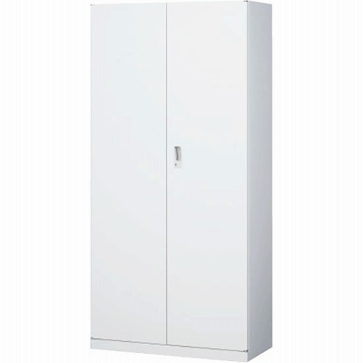 ANW-34H 生興 スチール両開き書庫 下置用 ホワイト 幅880×奥行400×高さ