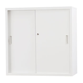 ALZ-S34 スチール引戸書庫 下置用 ホワイトの通販【法人オフィス家具の