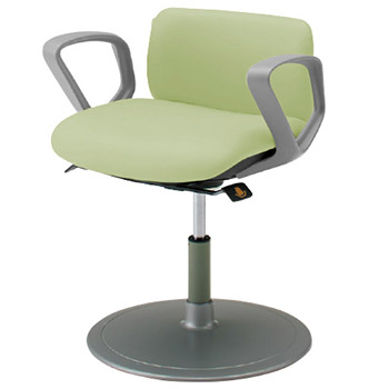 LT92AA-PB27 オカムラ 患者チェア 肘付 丸ベース 回転ロック