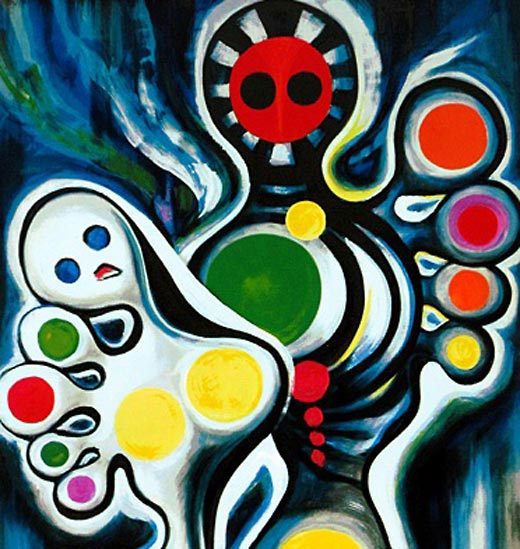 岡本太郎 記念撮影 (小) | 絵画など美術品の販売と買取 | 東京・銀座