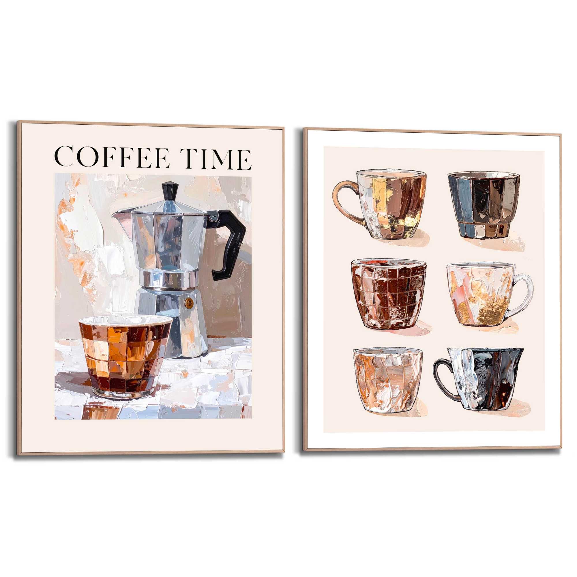 Framed Poster Coffee Time Set 40x50 – Orangewallz