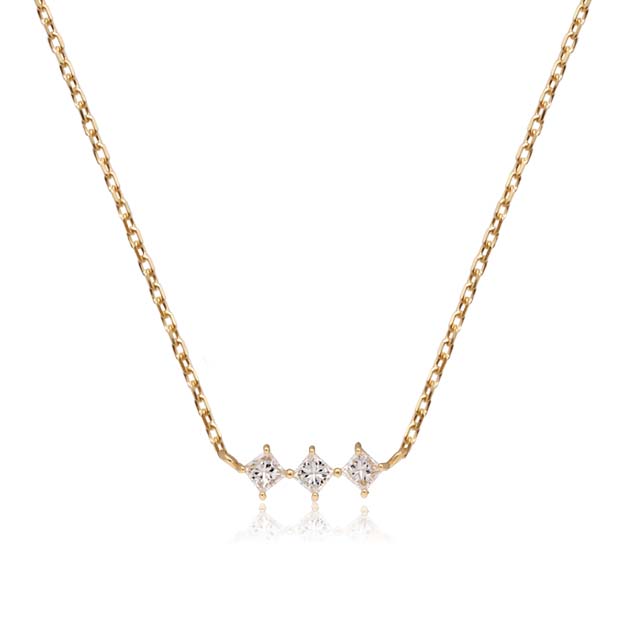 K18/Pt「レディトロワ」ネックレス｜【オレフィーチェ】Orefice