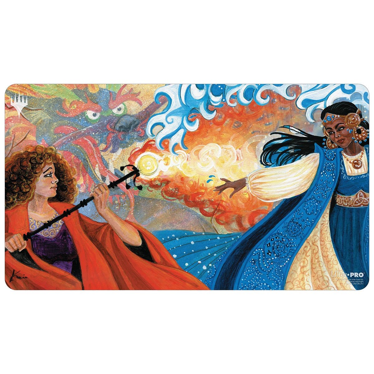 Combined Hydro/Pyroblast Playmat - Original Magic Art