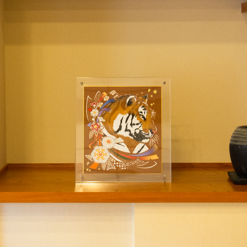 干支色紙 2022年 寅（とら）トラ：虎 | 伊勢型紙専門店おおすぎ（株式