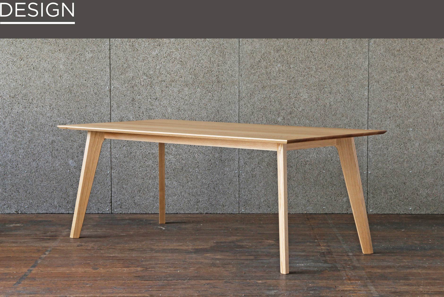 無垢材が際立つスッキリしたダイニングテーブル｜SOLID大阪