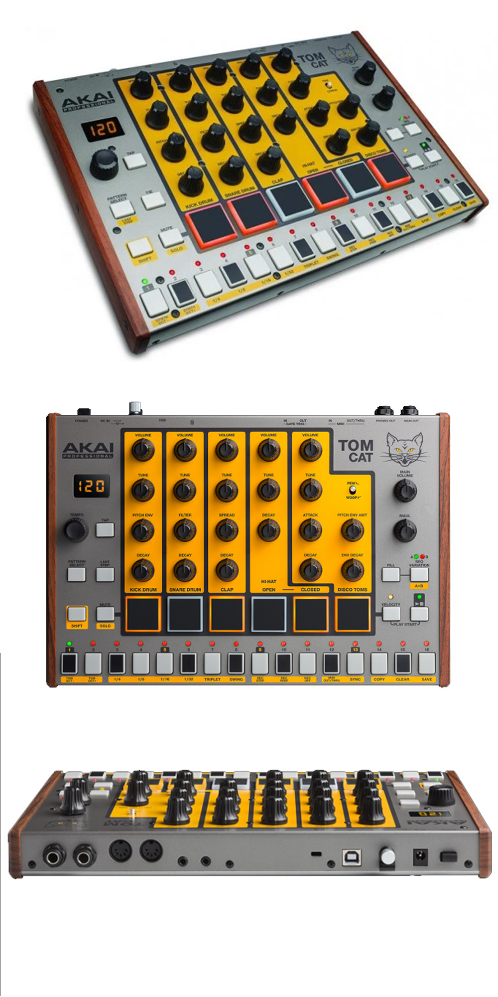 伝統のフルアナログドラムマシン！AKAI PROFESSIONALからTom Catが誕生！