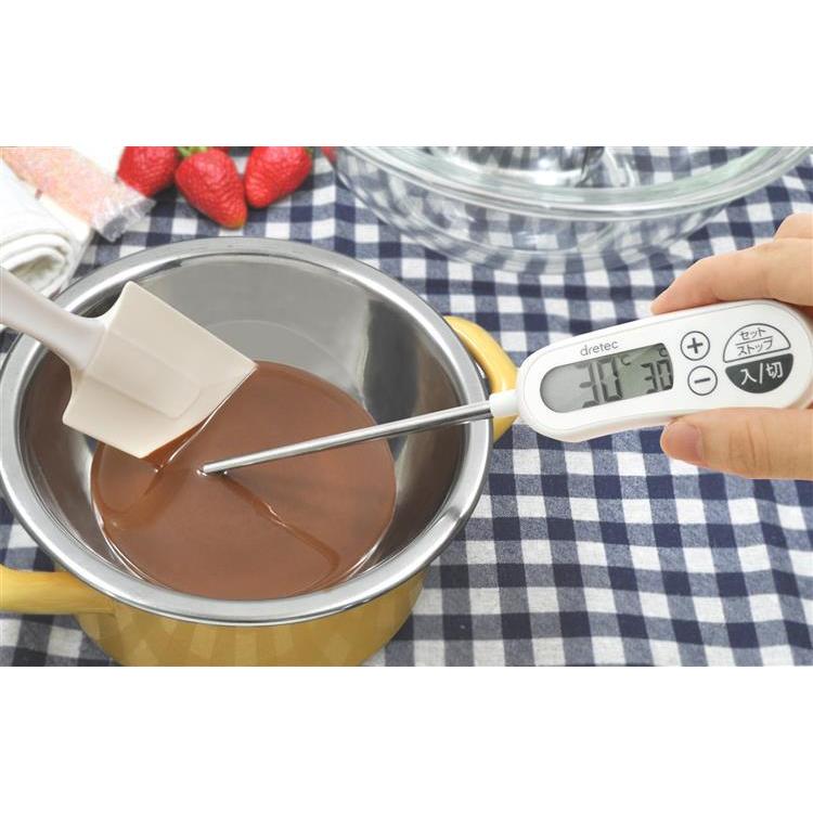 お知らせアラーム付クッキング温度計 ホワイト ドリテック: ホーム