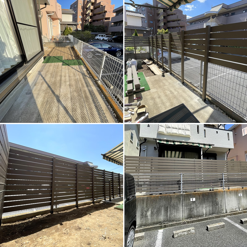 エコウッド人工木材（100×11mm）ダークブラウン1800mm - エコウッド