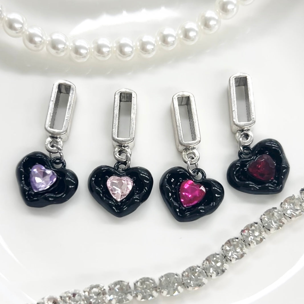 カスタムパーツ ハートブラックチャーム- LAFARY ONLINE