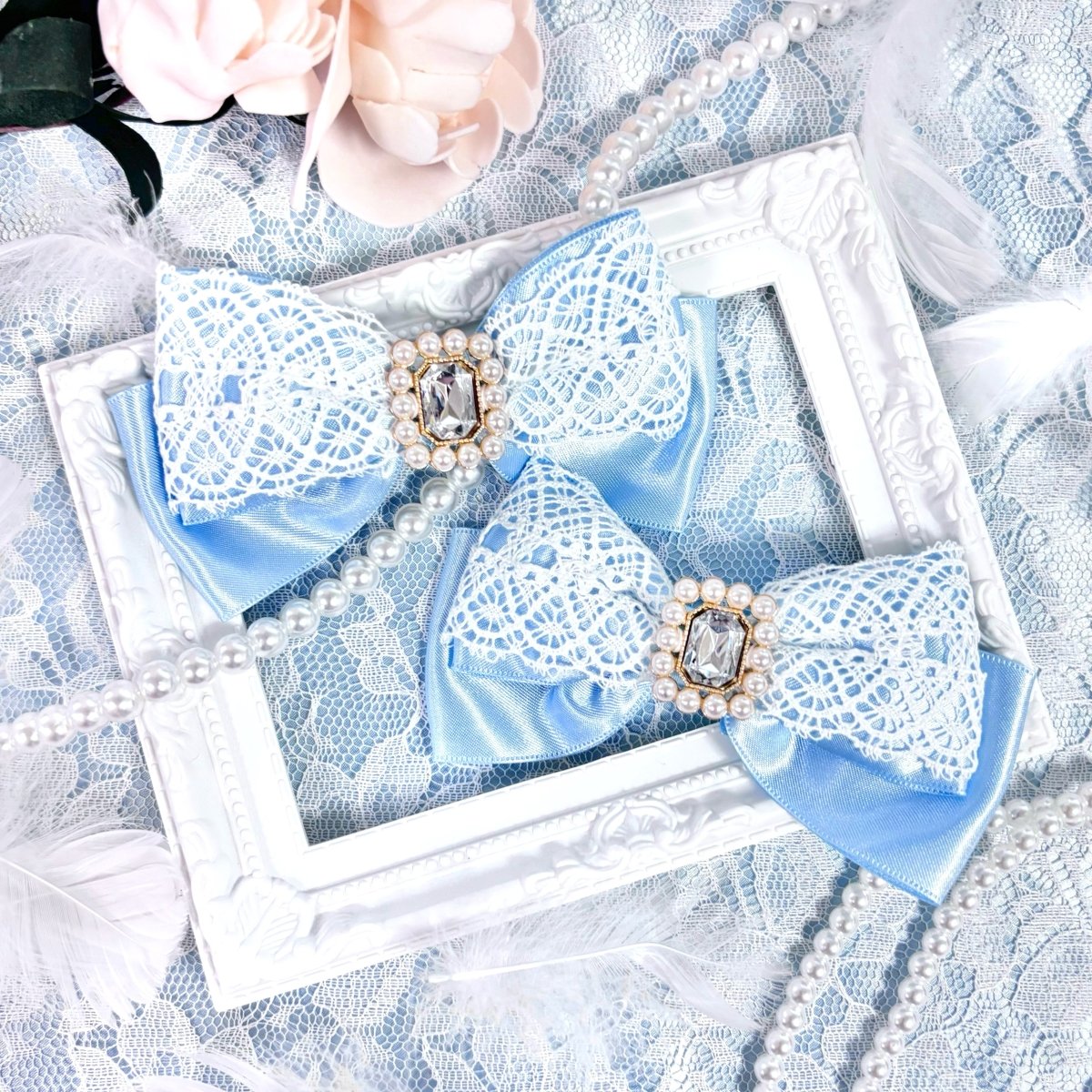 レースビジューリボンクリップ- LAFARY ONLINE