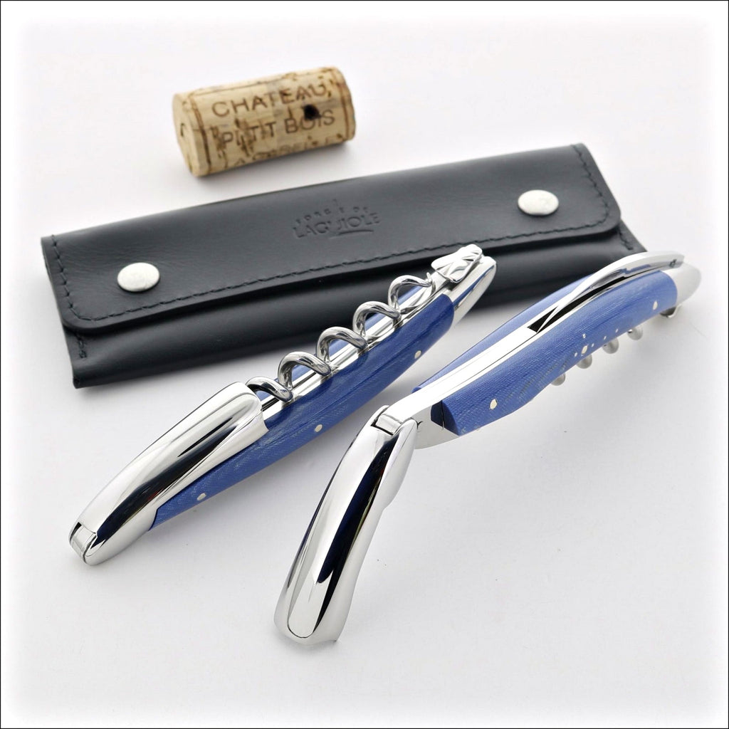 Forge de Laguiole Corkscrew Compressed Fabric - Blue - Laguiole