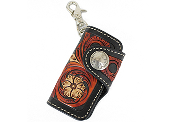 職人技の結晶！カービングキーケース(牛革/日本製）｜革製品専門店