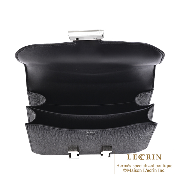 エルメス コンスタンスミニ ミラー ブラック ヴォーエプソン シルバー