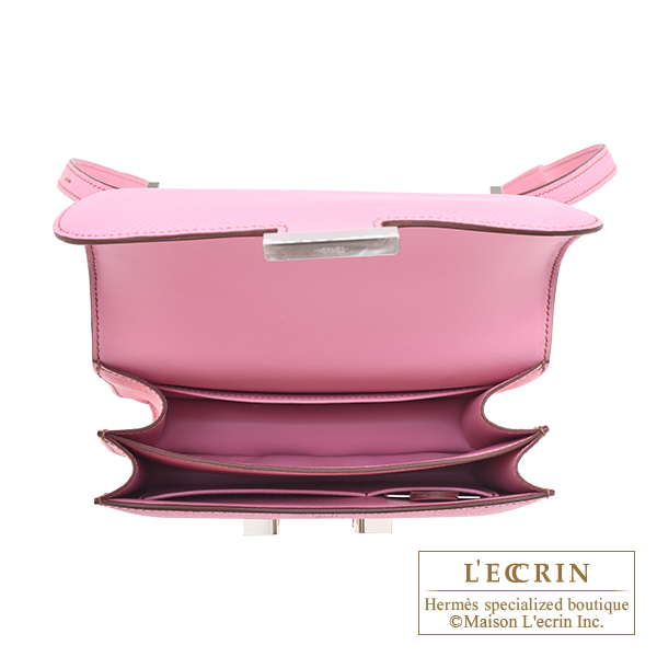エルメス コンスタンスミニ ミラー ピンク ヴォーエプソン シルバー