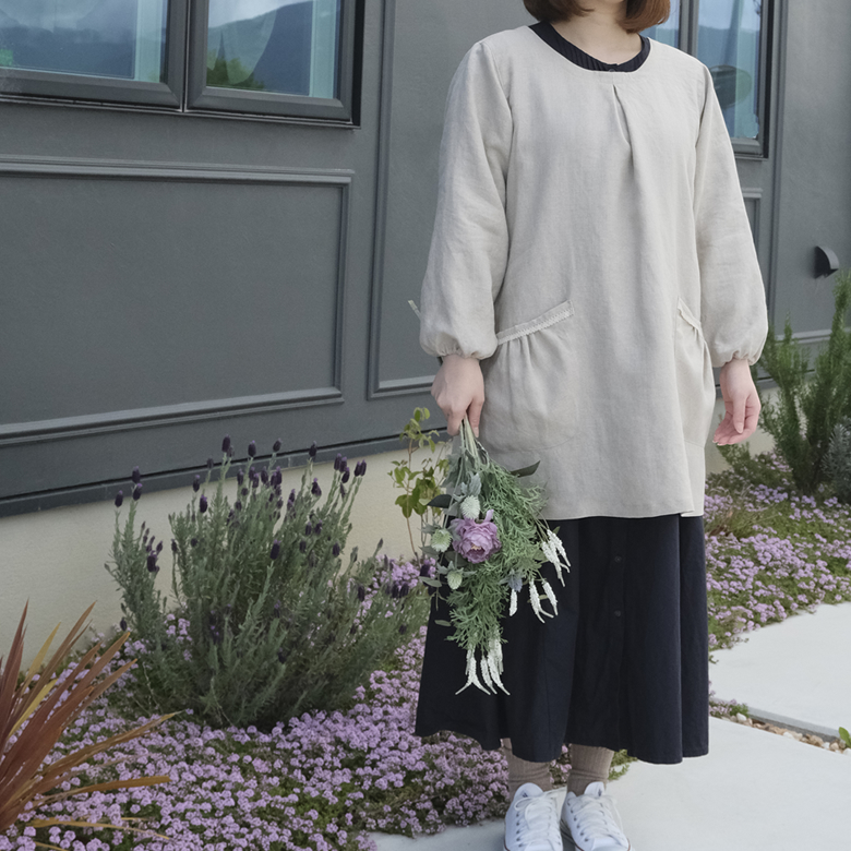リネン割ぽう着