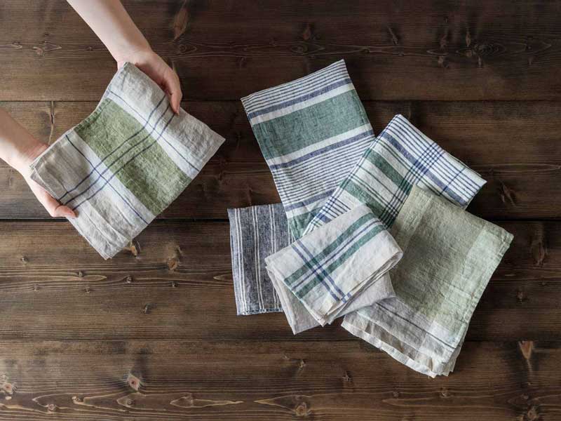 一度使うと手放せない、リネンのキッチンクロス | Lino e Lina ONLINE SHOP
