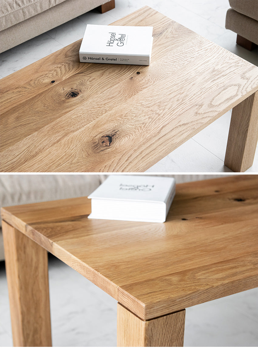 lushroom センターテーブル オーク ウォールナット 無垢 突板 ロー