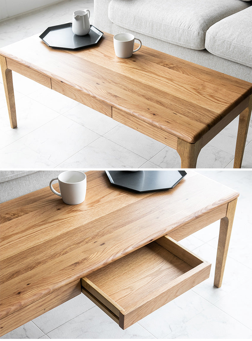 lushroom センターテーブル ウォールナット ホワイトオーク 無垢