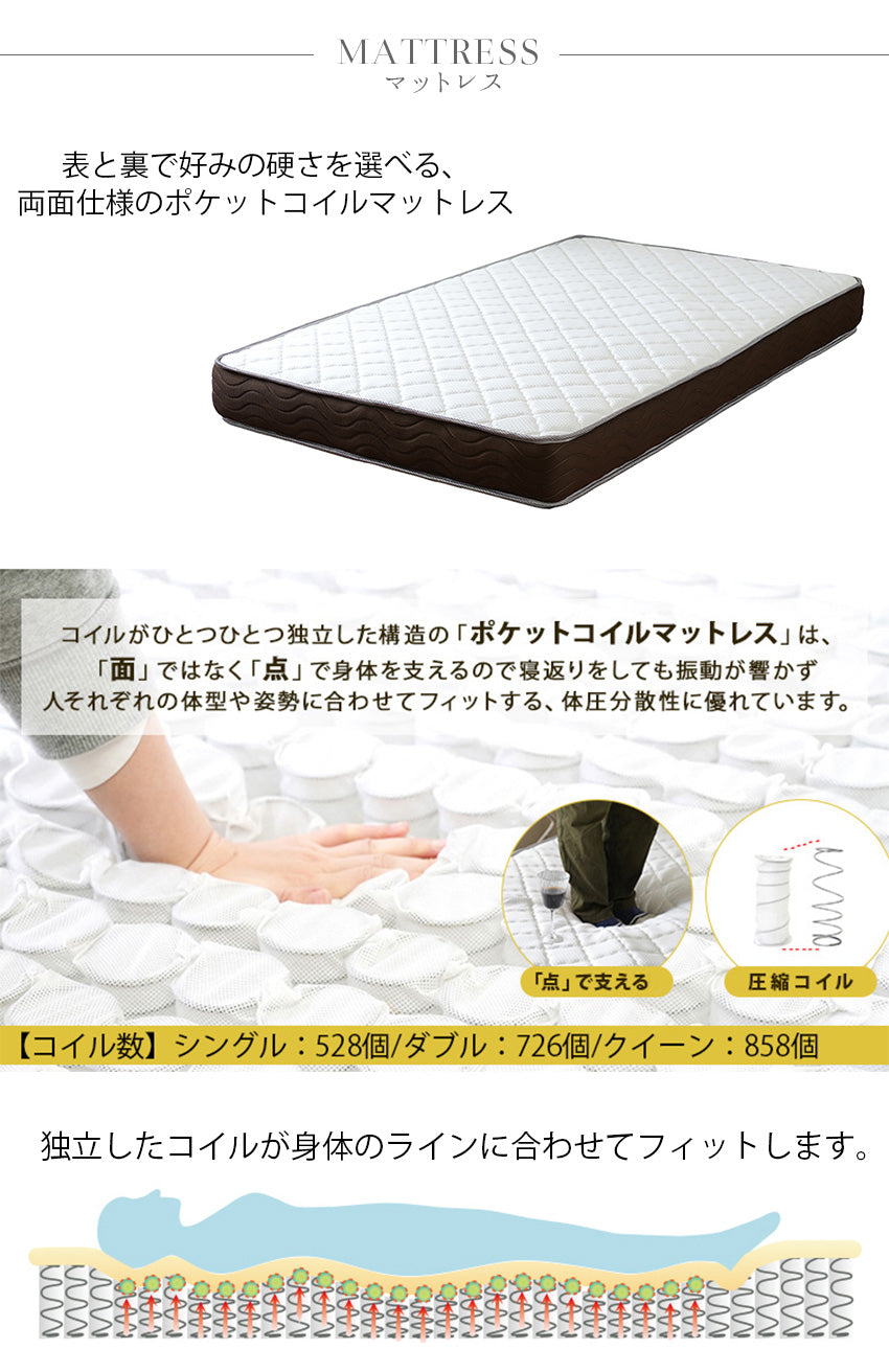 lushroom ベッド（マットレス付き/フレーム単品） ファブリックベッド