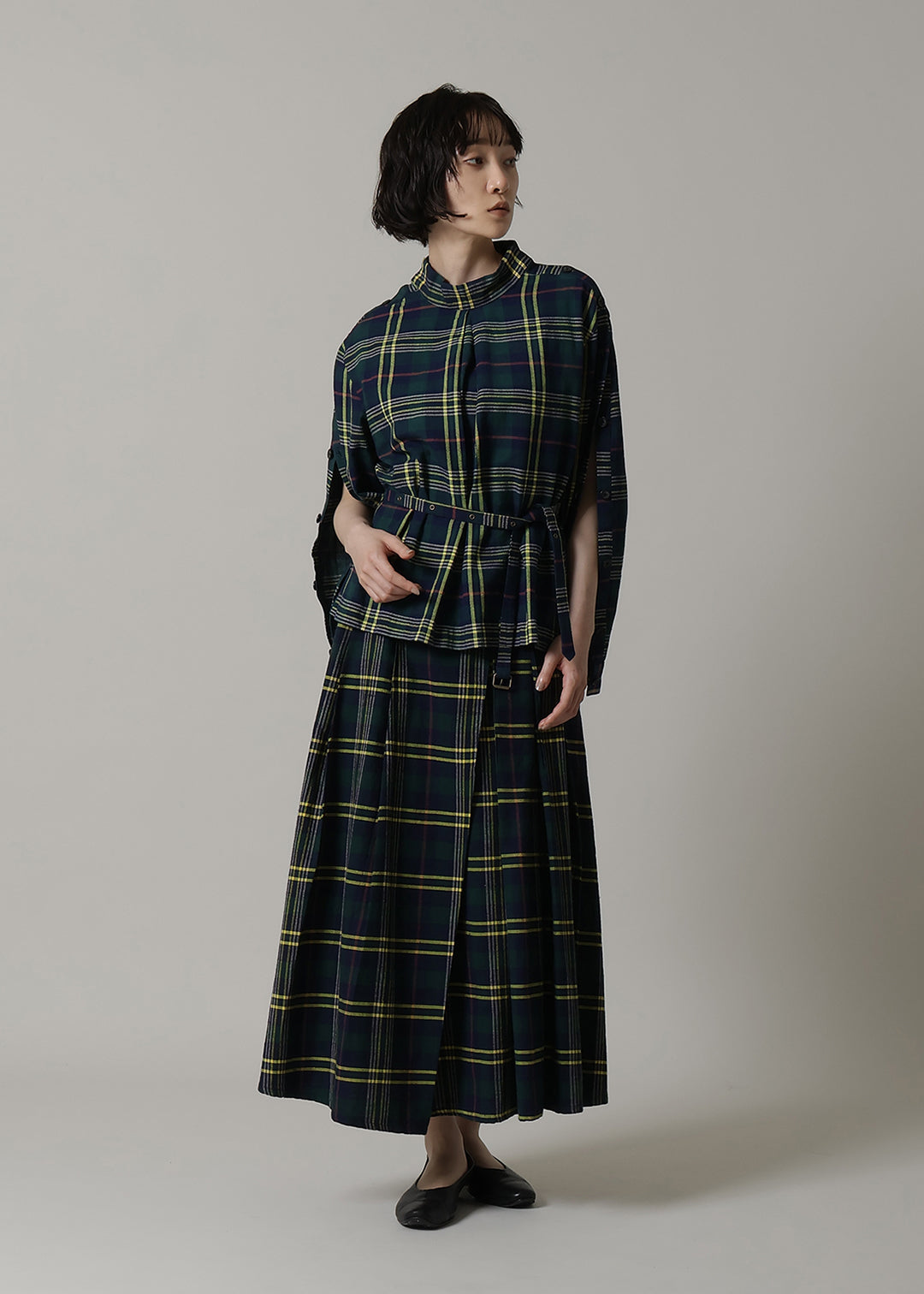 Xing Side Button Tunic 56dt check – マザーハウス 公式サイト