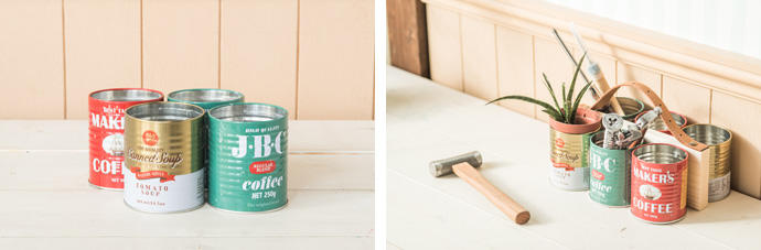 DIYで作るインテリアのススメ 缶＋板＋ベルト編 - MOTTAINAI