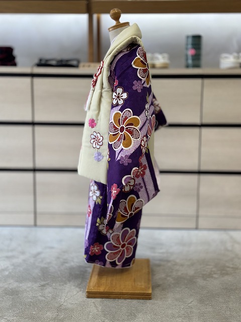 七五三被布コート6点セット 着物 長襦袢 被布コート お祝着 女の子用 3