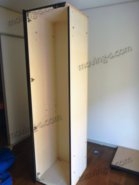 婚礼家具・タンスの分解組立てがある引越し（梱包・搬出編）:アパート