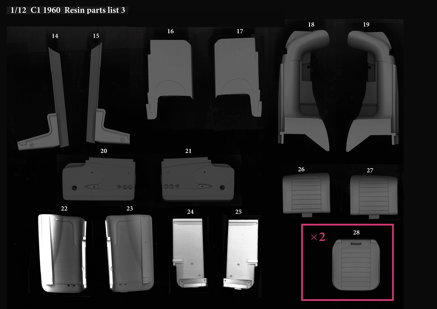 1/12scale Fulldetail Kit : C1 [1960]