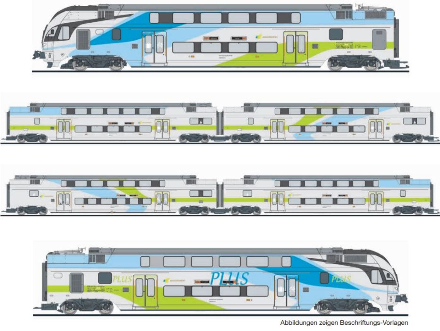 Rainer Modellbahnen - Liliput 133869: 6-tlg. Elektro-Triebzug