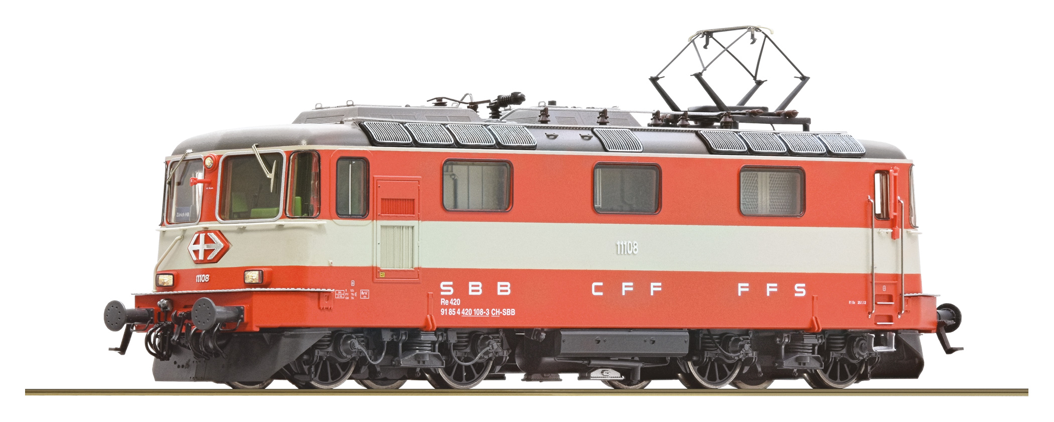 Roco 7510002 鉄道ゲージ H0 電気機関車シリーズ 4/4 II 11108 SBB の