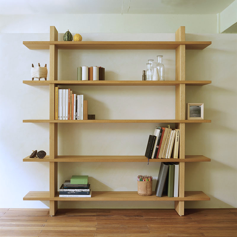 ノックダウン式の木の本棚 bsw - book shelf | monokraft | products