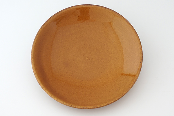 益子焼伝統色 5寸皿（ソーサー） アメ｜和食器の通販 monsen
