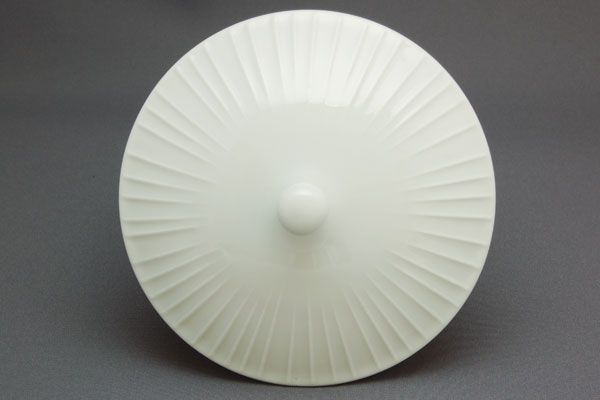 白山陶器 白磁立筋 汲出 蓋付｜和食器の通販 monsen